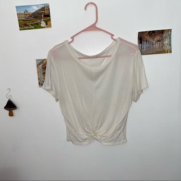 white crop tee - Picture 1 of 2
